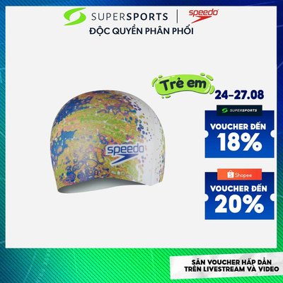 Mũ Bơi Trẻ Em Speedo Digital Printed - Xanh Dương - 8-1352515949