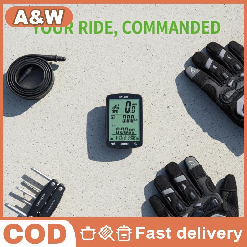 A & W GPS Xe Đạp Đồng Hồ Tốc Độ Xe Đạp Xe Đạp GPS Đồng Hồ Tốc Độ Chống Nước 2.4 Inch Xe Đạp Đồng Hồ 