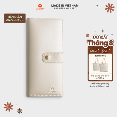 Ví Yuumy ( Thời trang nữ kiểu cầm tay khóa cài dáng dài - Ví da YV70)