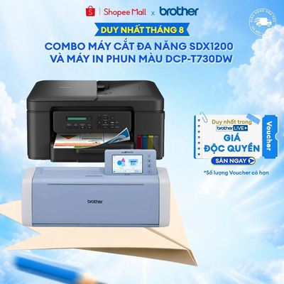 Combo máy cắt SDX1200 + máy in DCP-T730DW