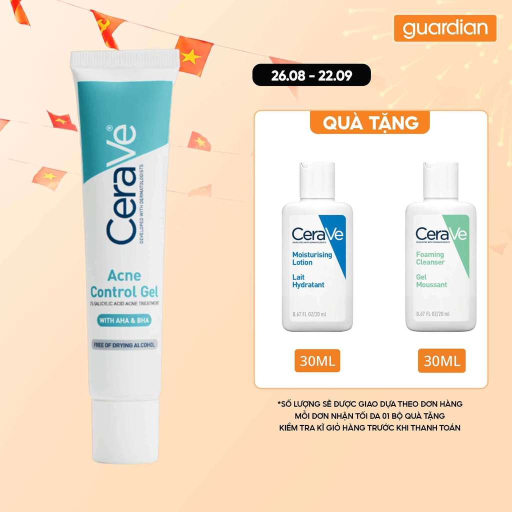 Gel Giảm Mụn Có Aha & Bha CeraVe Blemish Control Gel 40Ml | Guardian Việt Nam