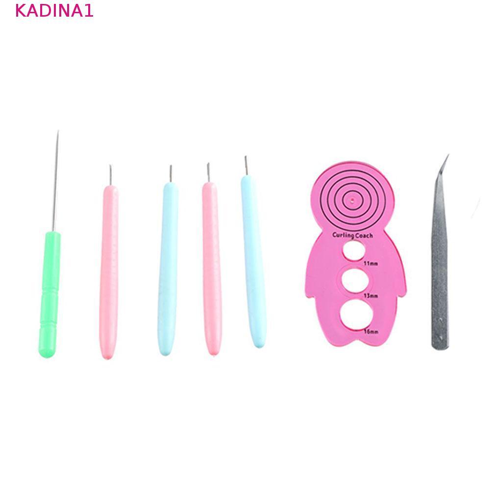 KADINA 12 Bộ Kim Quilling, Giấy Thủ Công Đa Kích Thước Giấy Quilling Dụng Cụ, Giấy DIY Uốn Quilling 