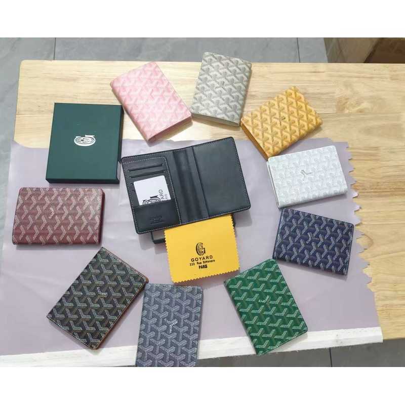 Túi đựng hộ chiếu Goyard mới, túi đựng tài liệu đa năng, ví đựng thẻ đơn giản cổ điển, túi đựng vé, 