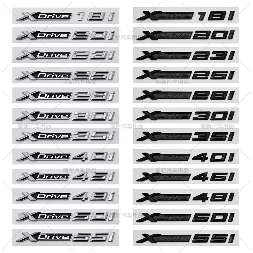 X ‐ Ổ Dịch Chuyển Biểu Tượng Huy Hiệu Miếng Dán Fender Bên Phía Sau Cốp Xe Decal Cho Xe BMW X3 X5 X6