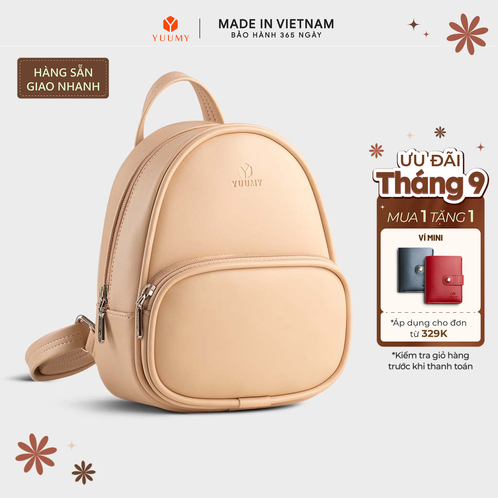 Balo Yuumy (Thời trang nữ phong cách dễ thương - Balo da Seasand YBA105) Bagsmart
