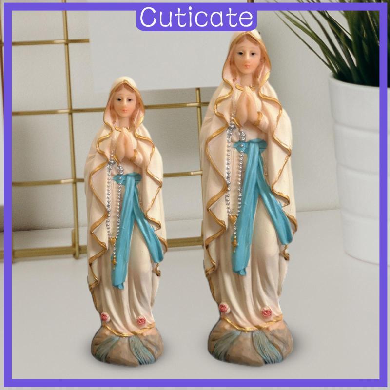 [CUTICATE] Tượng Luther Đức Trinh Nữ Maria Tượng Nhựa Madonna Lady of Luther Thủ Công Trang Trí Để B