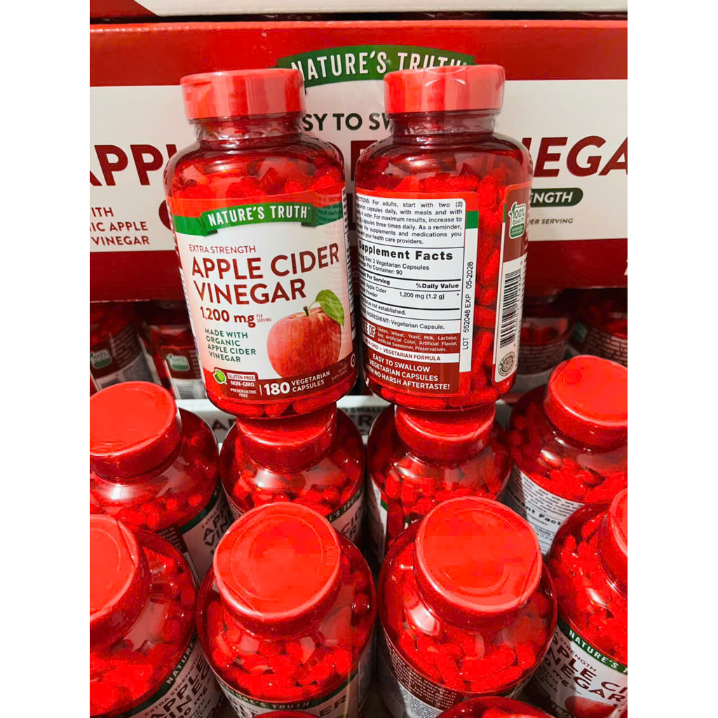 VIÊN GIẤM TÁO CỦA MỸ APPLE CIDER VINEGAR 180 Viên