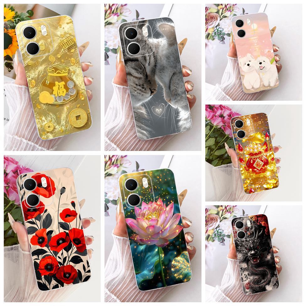 Trong Suốt Cho Oppo A5x 4G Ốp Lưng CPH2725 Thẩm Mỹ Hoạt Hình Dễ Thương Thời Trang Bướm Vỏ Sơn Ngộ ng