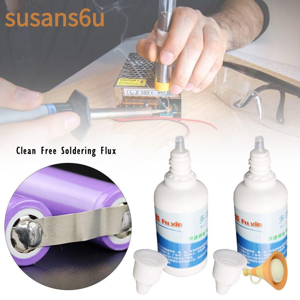 SUSAN Flux Hàn Sạch 50ml, Sửa Nhanh Inox, Đa Năng Hỗ Trợ Hàn Pin Điện Cực, Trợ Hàn Kim Loại Lỏng