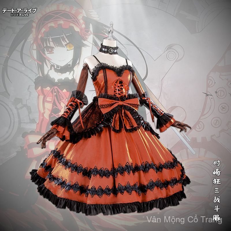 Trang phục cosplay Tokisaki Kurumi chiến đấu Date A Live Lolita gothic
