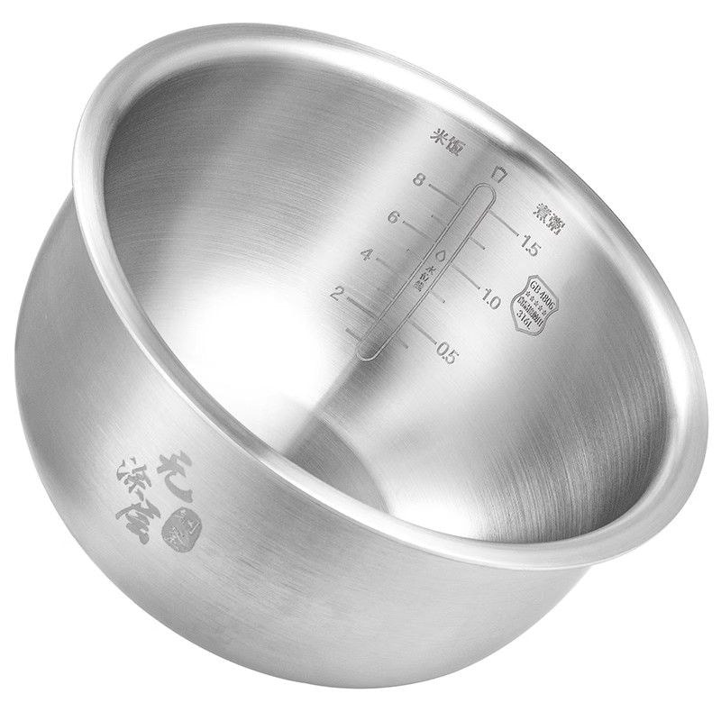 Thích hợp cho nồi cơm điện IH 4L Liner MFB2BM / IHFB02CM Phụ kiện lõi nồi inox không tráng 9.5