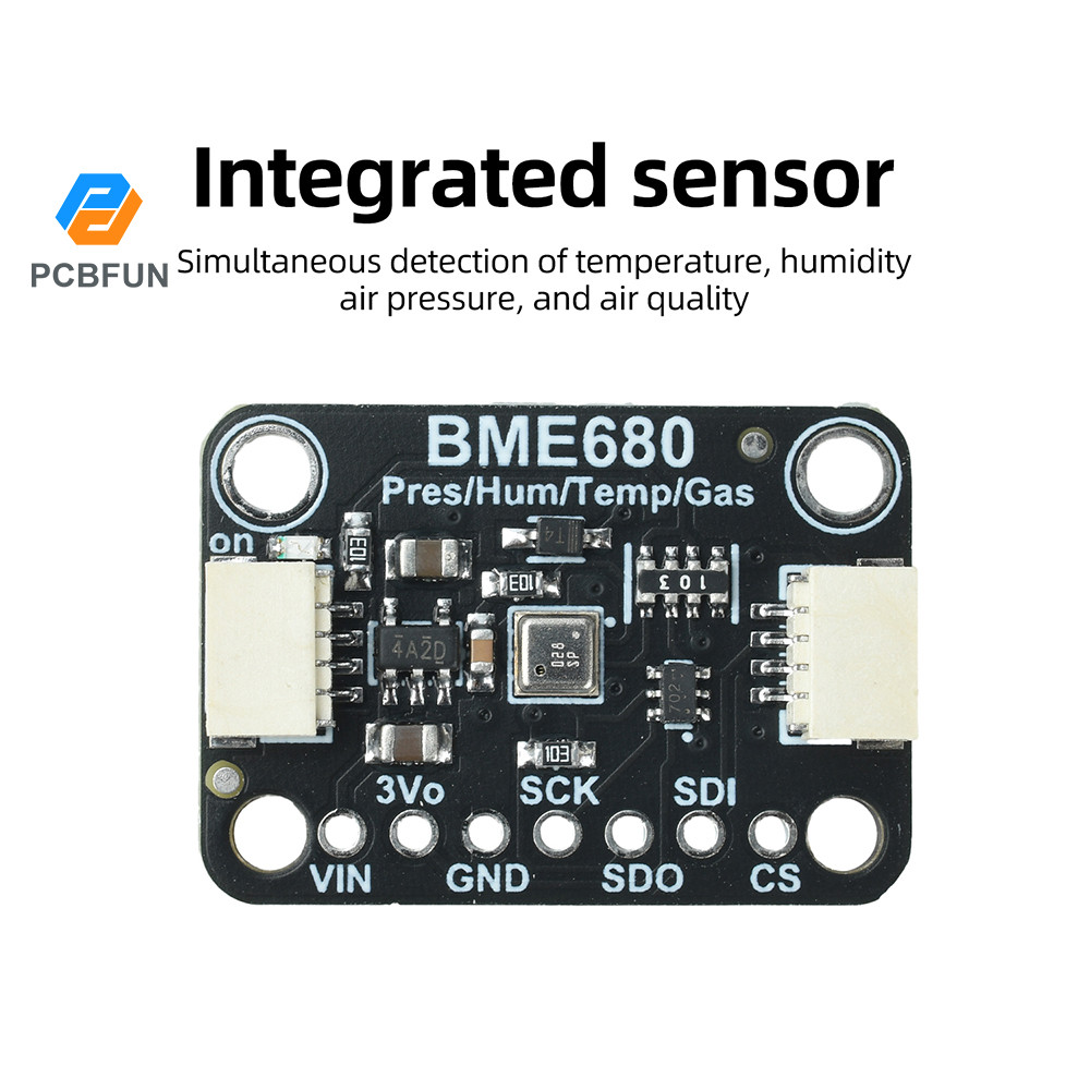 Mô-đun cảm biến áp suất độ ẩm nhiệt độ Pcbfun BME680 BME6688