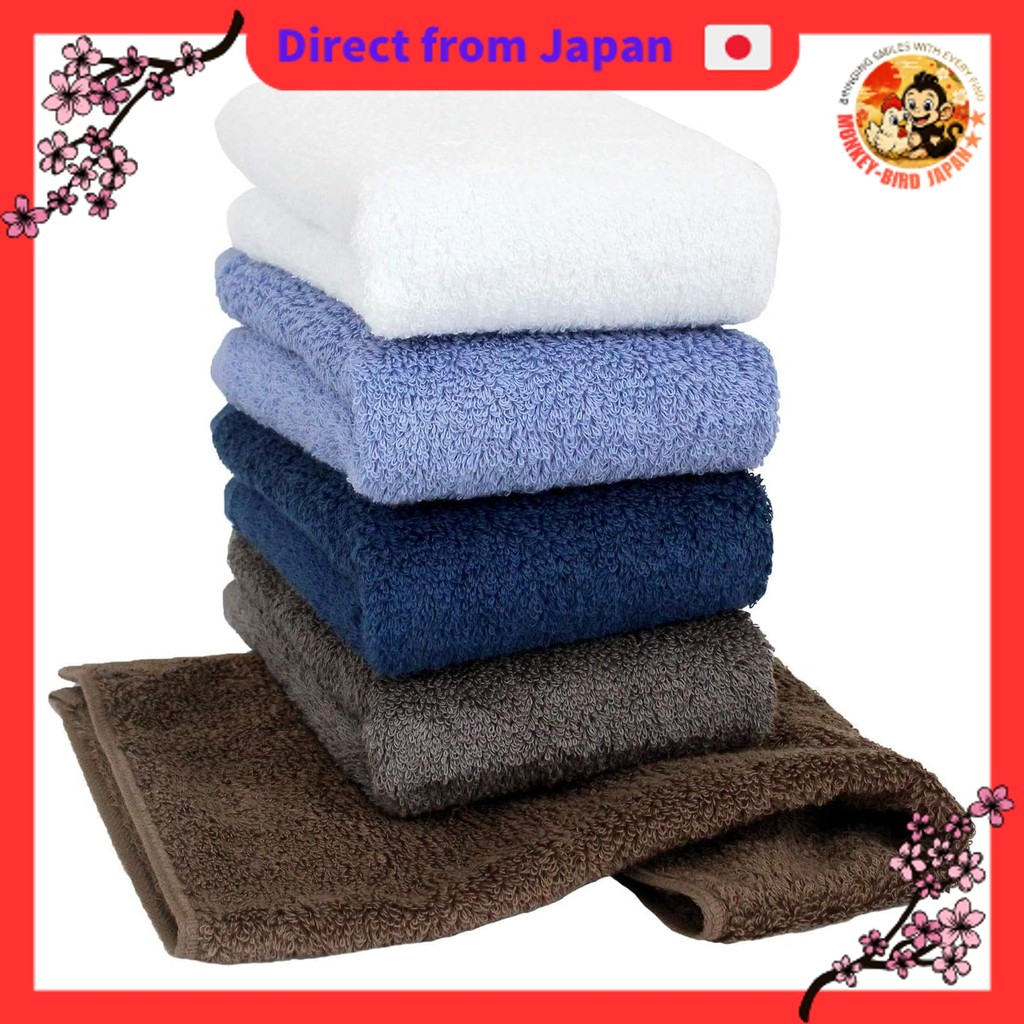 hiorie (Hiorie) Hand Towels, Hotel Style Towels, Classy Series, Made in Japan, 100% Cotton, Set of 5