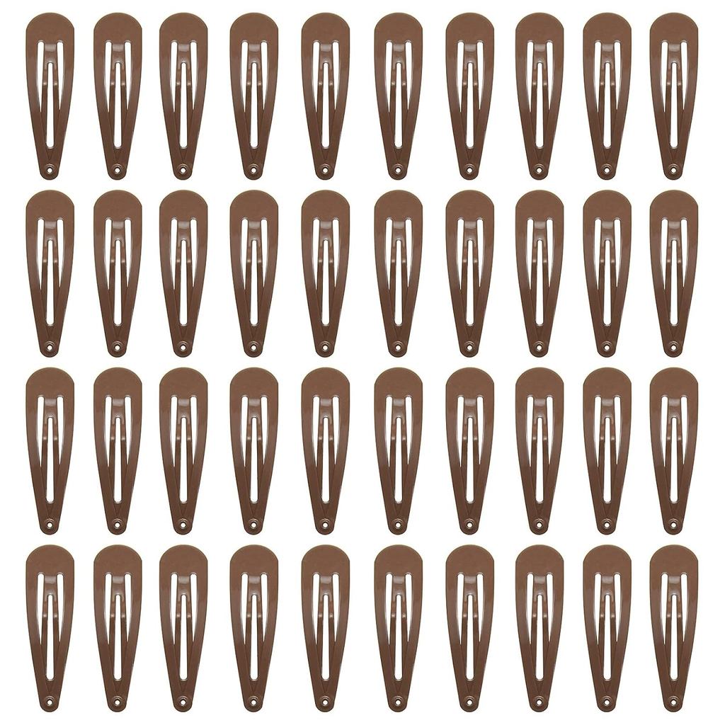 40 Kẹp Tóc Màu Nâu, Barrettes Tóc 2 Inch Cho Nữ