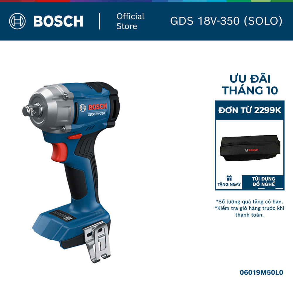 Máy siết ốc dùng pin Bosch GDS 18V-350 Solo