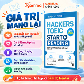 Sách - Hackers Toeic Start Reading - 30 Phút Tự Học TOEIC mỗi ngày (Gamma Books)