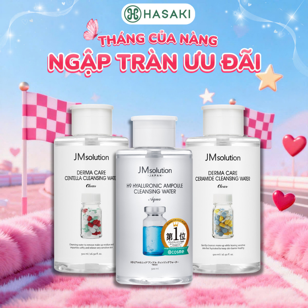 Nước Tẩy Trang JMsolution Cleansing Water 500ml Hasaki Sản Phẩm Chính Hãng