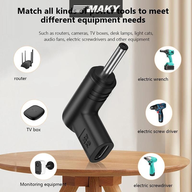 Newwellknownepic USB C PD To Power Connector Universal 5 / 9 / 12V Type C To Jack Cắm Bộ Chuyển Đổi 