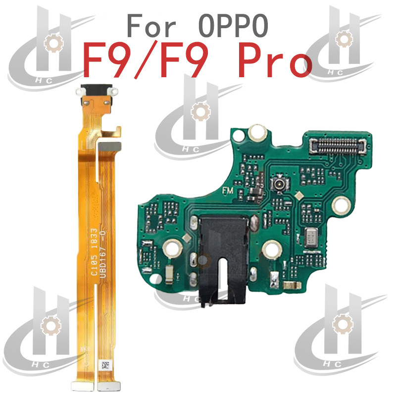 Dành Cho OPPO F9 Sạc USB Kết Nối Dock Cổng Sạc Jack Board Flex Main Board Kết Nối Bo Mạch Chủ Flex M