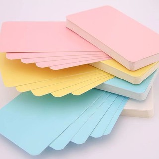 📜 Set 100 Tờ Giấy Kraft Cứng Cao Cấp – Giấy Note / Thẻ Trắng Cứng Viết Tay, Học Từ Mới Tiếng Anh, Decor Handmade ✍️