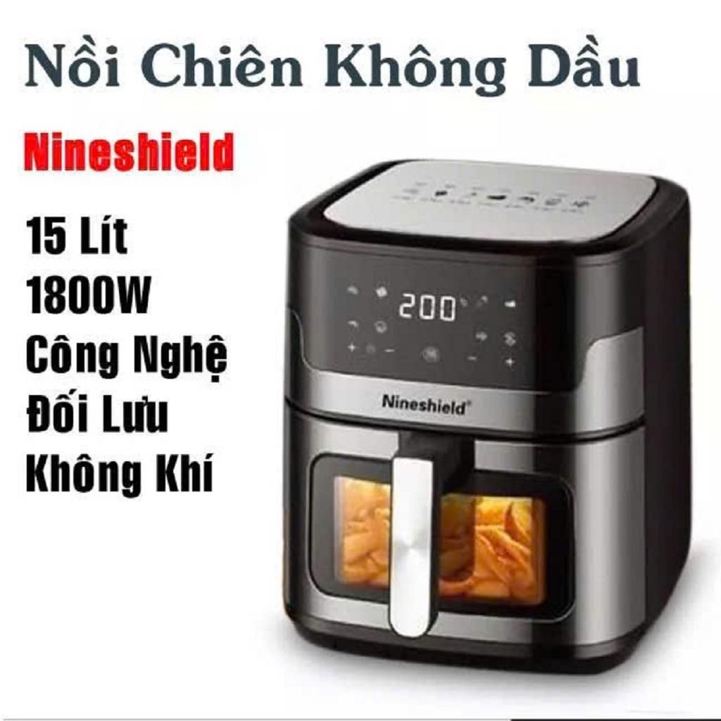 Nồi Chiên Không Dầu Nineshield 15L   bảo hành CHÍNH HÃNG 12 tháng