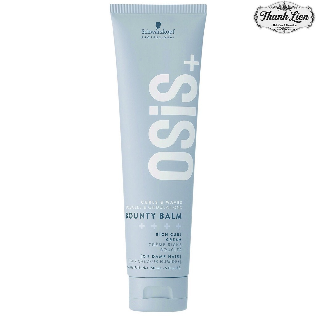 [ LT ] Kem Tạo Lọn Sóng Xoăn Mềm Mượt Schwarzkopf Osis Bounty Balm Rich Curl & Waves Cream (L0) 150m