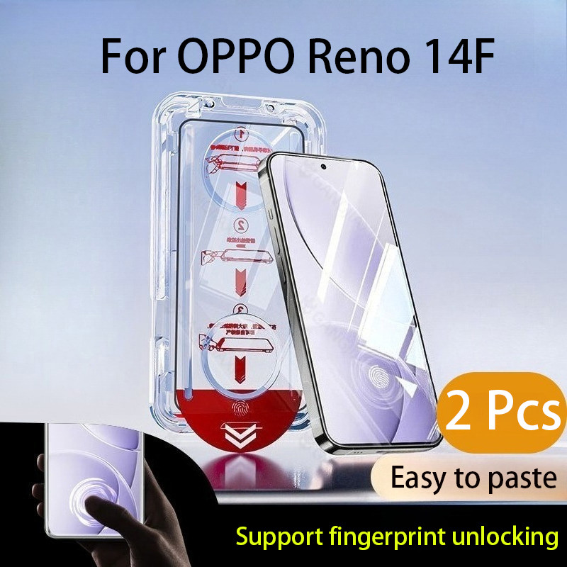 2 Chiếc Cho OPPO Reno 14F 5G HD Kính Cường Lực Bảo Vệ Màn Hình Cho OPPO Reno 14 14F 13 5G Thích Hợp 