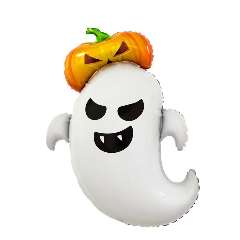 Halloween Bát Ma Nhôm Phim Bóng Ma Lễ Hội Ma Bí Ngô Đầu Lâu Đảng Trang Trí Bộ Y10.23