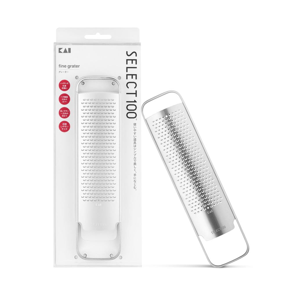 KAI Cheese Grater SELECT100 with Garlic Grater and Cover DH3149