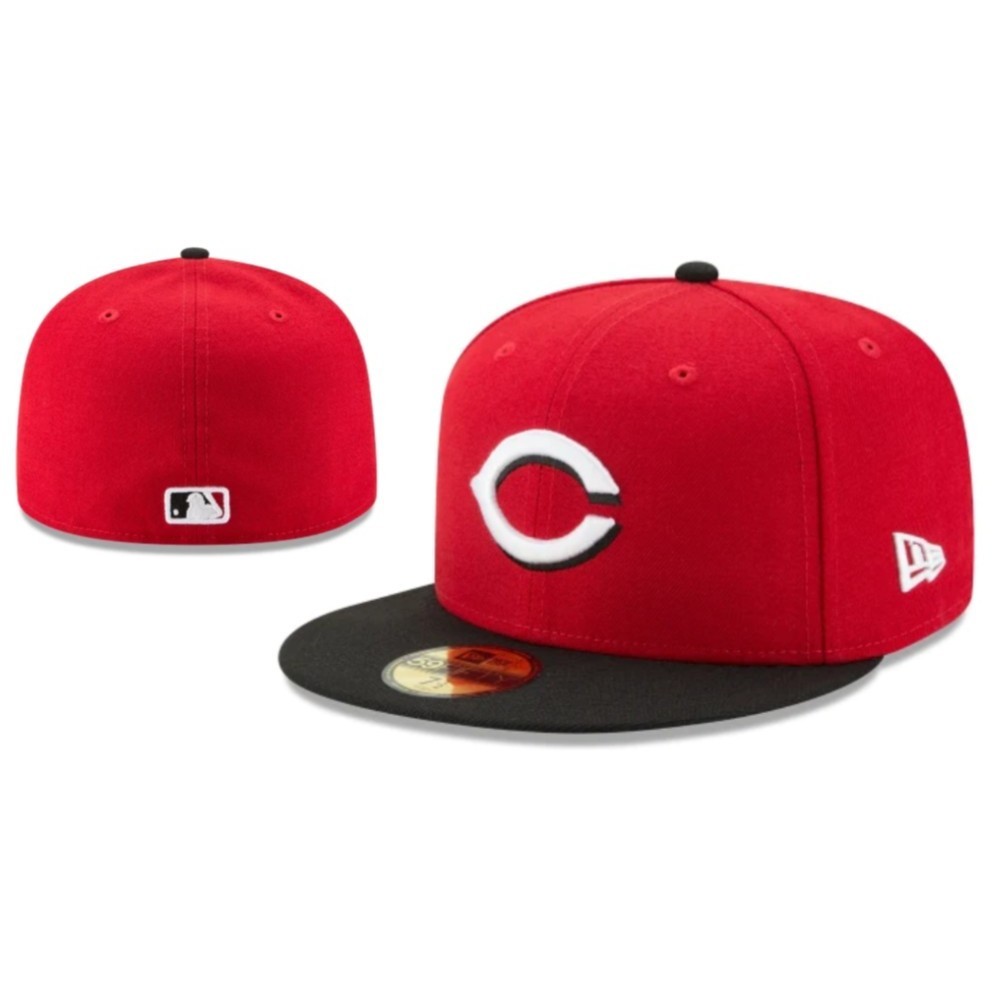 Mặc Đô Thị MLB Cincinnati Đỏs Được Trang Bị Mũ 59FIFTY Era Cap Full Close Back Caps Nam Nữ Mũ Thể Th