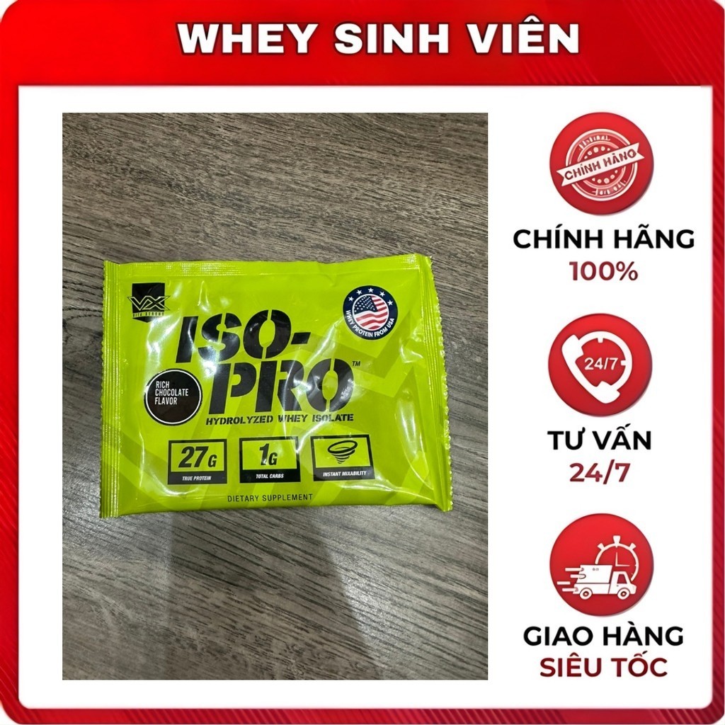 Gói Dùng Thử 1 Lần Sample VitaXtrong ISO PRO - Hydrolyzed Whey Isolate nhập khẩu Mỹ