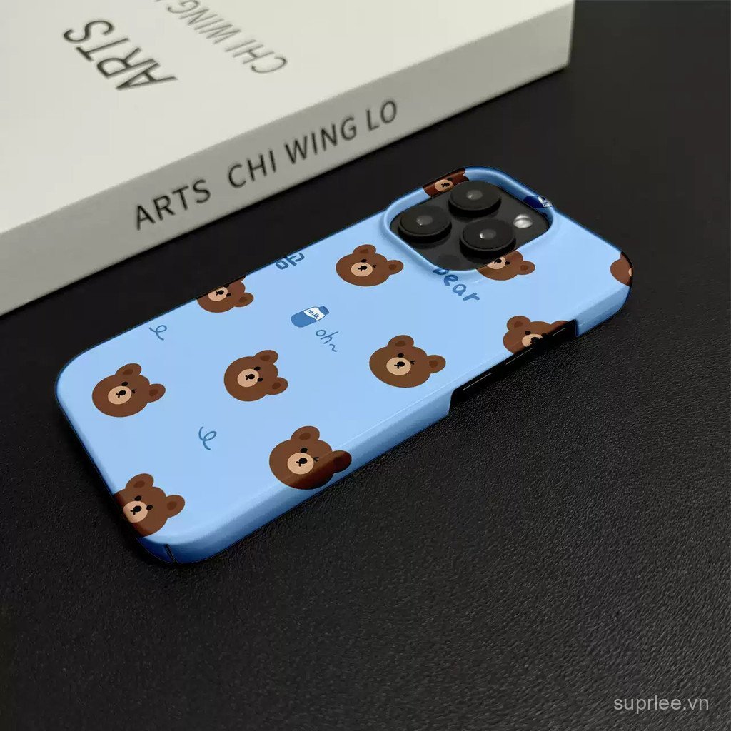 Điện thoại di động Vỏ cứng Đường phố Mặc đáy xanh Gấu toàn màn hình Thích hợp cho iPhone 16promax 17