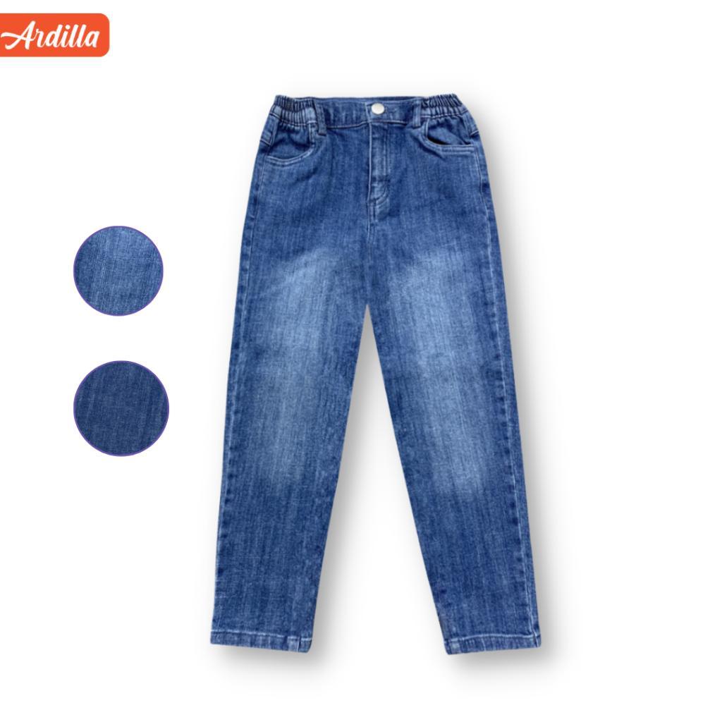 Quần Jeans/Quần Bò Bé Gái ARDILLA Thiết Kế Chun Hai Bên Sườn Co Giãn, Form Đứng Tôn Dáng Cho Bé 4-15