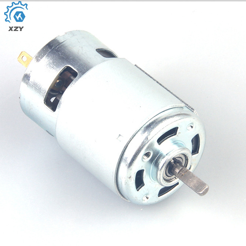 Động cơ DC 775 DC 12V 24V 4500RPM 5500RPM 12000RPM Vòng bi Mô-men xoắn lớn Công suất cao Động cơ tiế