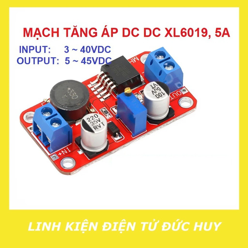 029 MẠCH TĂNG ÁP XL6019, TẢI 5A