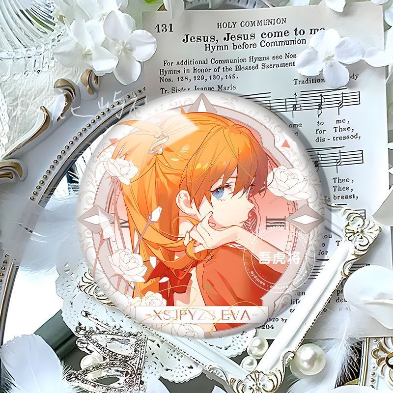 EVA / Asuka / Asuka Makibo Frosted Ayanami Rei eva Neon Genesis Evangelion Anime Huy hiệu / vtre