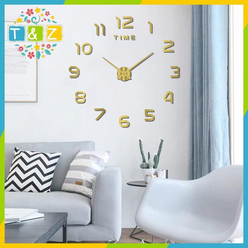 [T & Z] Trang Trí Phòng Ngủ Clo Tường 2D Lớn Phòng Khách Sân Vườn Lớn Gương Acrylic Stier Trang Trí 
