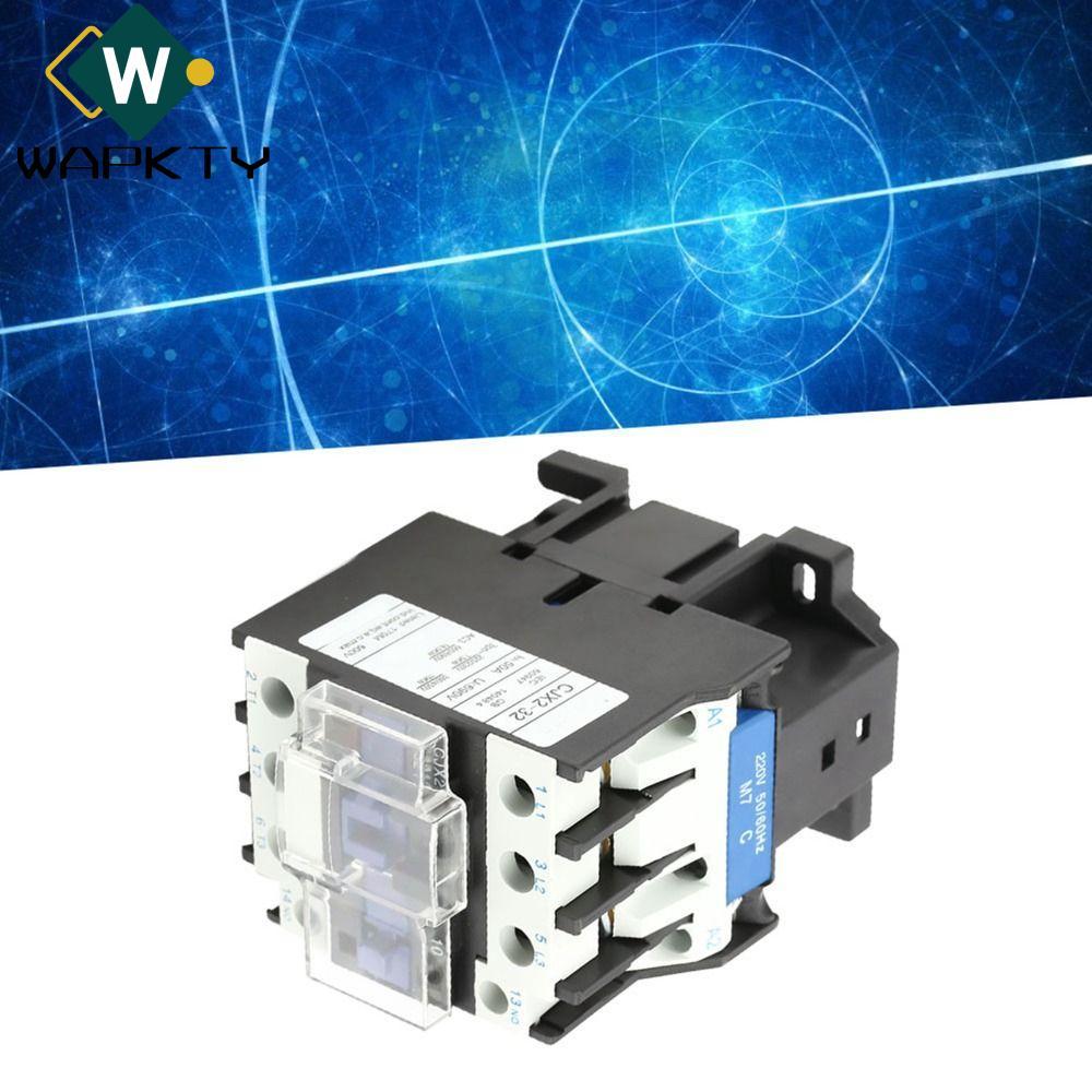 WAPKTY CJX2-3210 Bộ tiếp xúc AC, Linh kiện điện 3 cực CJX2 Series Thường mở Bộ tiếp điểm điện 32A Bả