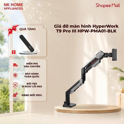 Giá đỡ màn hình HyperWork HyperWork T9 Pro III HPW-PMA01-BLK Đen - Bảo Hành Chính Hãng 24 Tháng