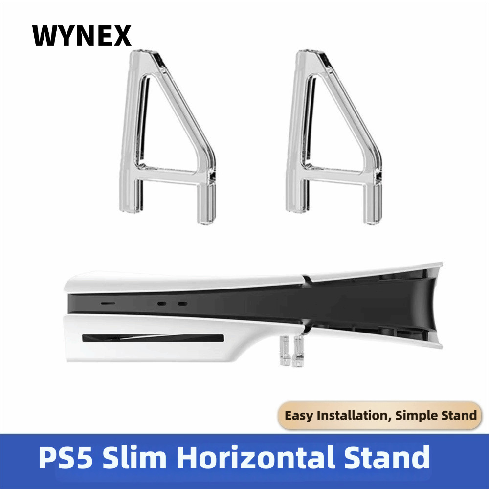 Chân đế ngang WYNEX, Chân đế mỏng PS5 trong suốt hình tam giác, Phụ kiện chơi game chống trượt Phụ k