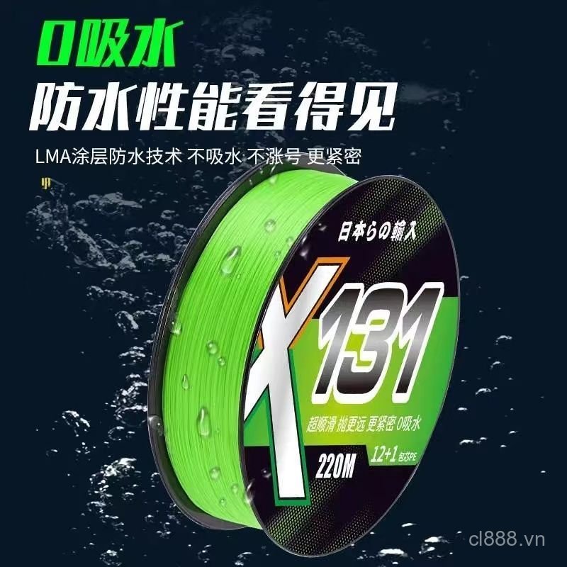Phổ biến 12 lớp nhập khẩu Core-spun pe Line Chính hãng 131 Lure Chuyên dụng pe Line Siêu mịn Dài đúc