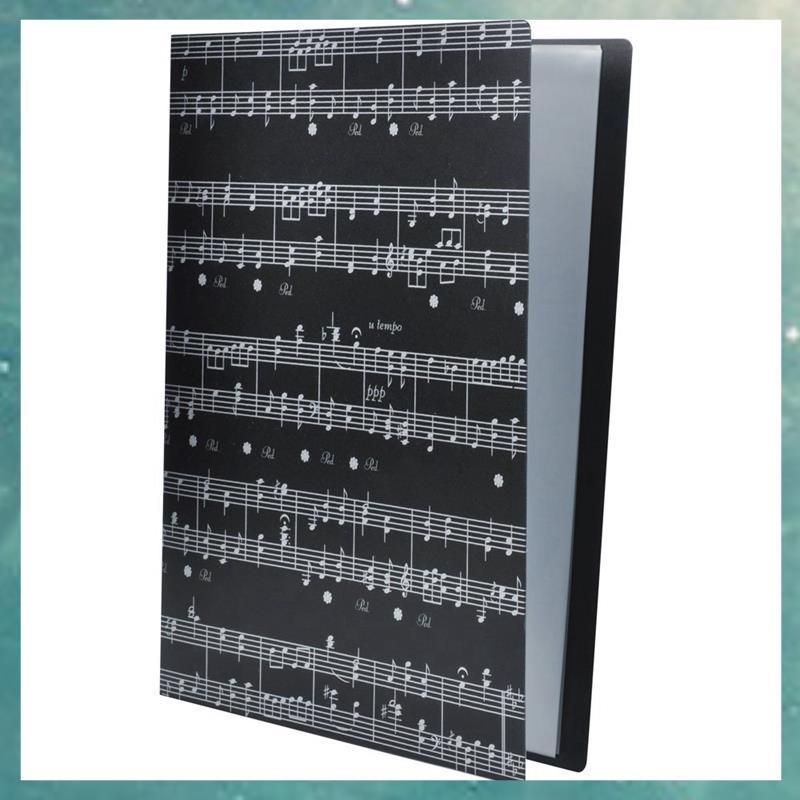 [uhktyltui.vn] PP Black Music Sheet File Paper Storage Folder Document Holder Blank Sheet Files Plas