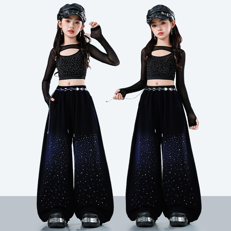 Đồ nhảy hiện đại cho bé gái Bộ tập nhảy cho Quần hiphop bé trai Bộ tập nhảy cho Croptop Đồ nhảy hiph