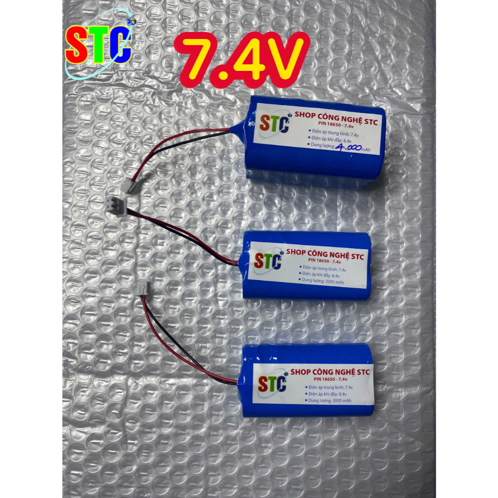 Pin sạc 7.4v cho loa kéo, loa trợ giảng, loa bẫy chim 898, cân điện tử