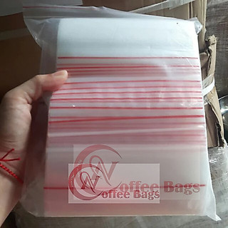 500gr túi zip chỉ đỏ nhiều size(Hàng có sẵn)