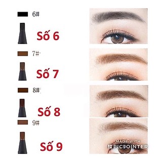 Chì xé kẻ mày  cứng xịn chống nước  phẩy sợi - Haozhuang Make Up  Eyebrow Pencil