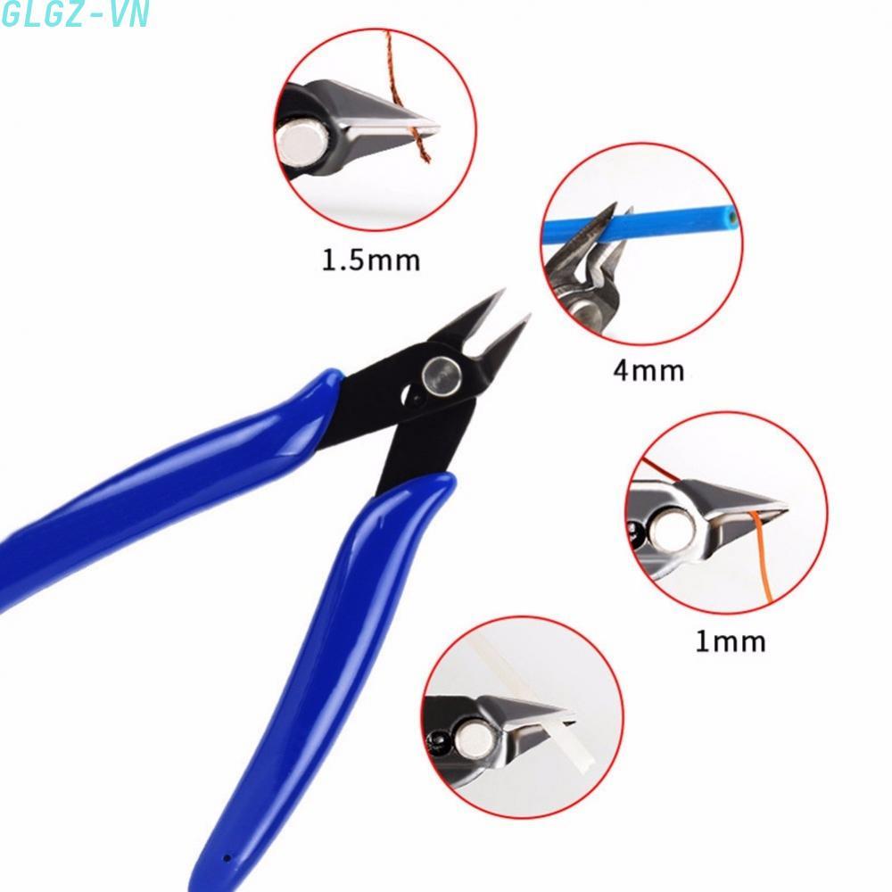 Durable Nipper Pliers Wire Cutting 55# Carbon Steel 5' Blue Carbon Steel