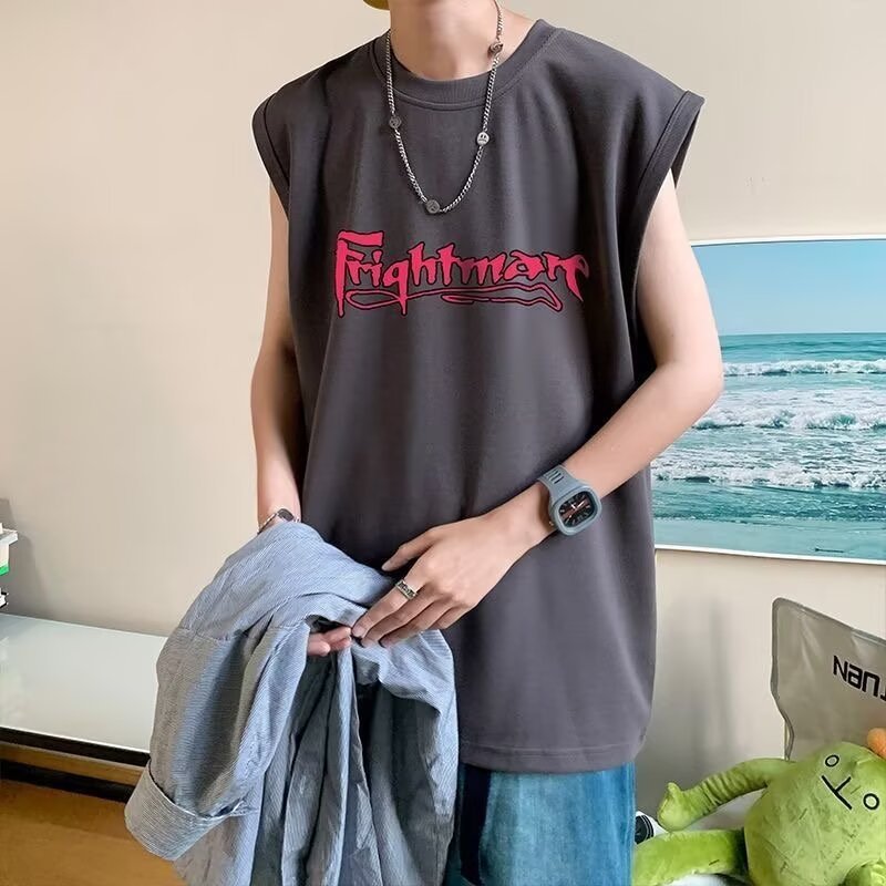 Nam Áo Vest Thể Thao Hurdles Kích Thước Lớn Nam Rời Cotton Thanh Niên Mùa Hè Đế Tập Thể Dục Chặt Tay