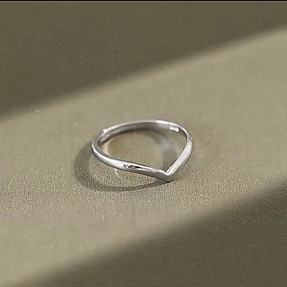 Nhẫn bạc TLEE mũi cung trơn basic TLEE JEWELRY A0295