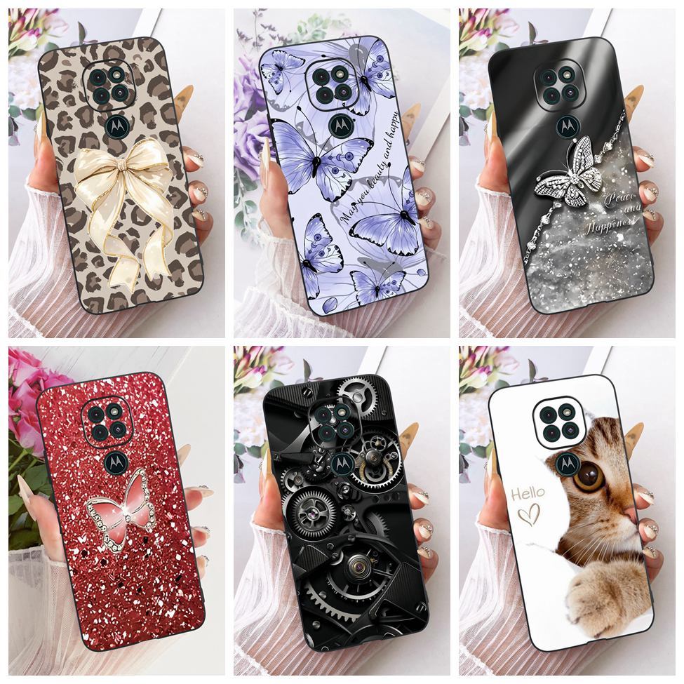 Dành Cho Moto G9 Play Case XT2083 Hoa Sang Trọng Dễ Thương Sơn Thoáng Mát Vỏ Điện Thoại Mềm Cho Moto